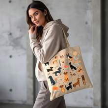 Kids Shoulder & Tote Bags - Aesthetic Dog Tote Bag - View 5