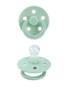 1 pieza Chupete multicolor tipo macaron, mordedor de silicona calmante para bebés recién nacidos, chupete súper suave similar al pecho para el destete - Multicolor - Ver 10