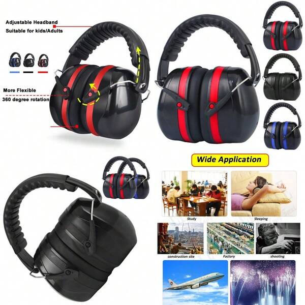 Adult Ear Defenders, Noise Cancelling Headphones Sound Blocking Ear Muffs Autism
