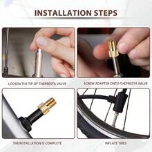 4pcs Quick Release Valve Adapters, Suitable For Mountain Bikes And Motorcycles, Durable And Easy To Use, Tire Inflation Accessories, Universal Essential Cycling Accessories - Multicolor - View 7