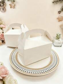 Set Kotak Hadiah Portabel 5/10/20pcs, Kotak Kue Pernikahan, Kotak Suvenir Pesta Ulang Tahun, Kotak Kertas Cokelat dan Permen Kreatif - Kotak hadiah - View 13