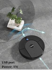 Smart Robot Vacuum Cleaner, Automatic Self-Cleaning Sweep And Mop All-In-One Home Cleaning Machine, Large Water Tank, 300ml Large Dust Bin, Child Lock Function, Fast Charging, Intelligent Noise Reduction - Smart Ultra-thin Robot Vacuum - View 3