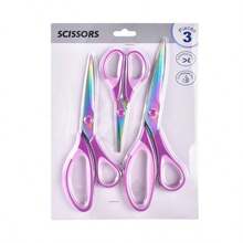 Household Sewing Scissors Sewing Combination Scissors Multi-Function Craft Scissors Office Scissors Stainless Steel Titanium Plated Colorful Scissors Hardened Sharp Blade Effort-Saving Design - Multicolor - View 3
