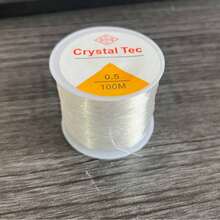 Tali Elastis Kristal 100m untuk DIY Gelang Manik-Manik Tahan Aus, Tali Peregang Elastis Tinggi Putih Transparan, Tali Elastis Plastik Kristal, Cocok untuk Membuat Perhiasan, Gelang, Kalung, Tali Penghubung, Tali Transparan, Tali Anyaman Buatan Tangan, Tali Kristal dengan Gulungan, Tali Pembungkus Cincin, Tali Elastis Tugas Berat, Tali Manik-Manik Transparan dan Bahan Aksesori Lainnya - A - View 14
