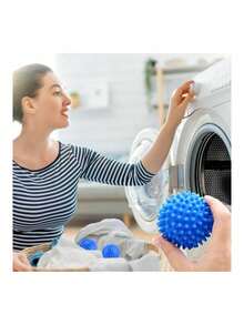 Laundry Dryer Balls 4 Pcs 6 Cm, Reusable PVC Washing Balls For Softer Fabrics, Lint Collecting Laundry Balls That Help Reduce Tangling And Improve Airflow For Clothing, Towels, Blankets And Everyday Machine Washing - A - View 7