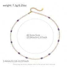 DARA S925 Sterling Silver Freshwater Pearl Necklace, 3-4mm White Near-Round High-Luster Pearls, Luxury Gift Box For Women - Multicolor - View 5