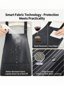 Pet Grooming Workwear Long Sleeve Waterproof Anti-Hair Apron Pet Shop Groomer Oil-Resistant Dirt-Resistant Wipeable Cleaning Grooming Apron Set - Multicolor - View 7