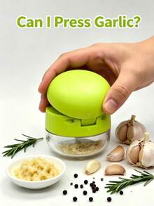1Pc Manual Garlic Press Mincer, Multi‑Functional Garlic Chopper Slicer Grinder, Compact Portable Kitchen Cooking Utensil, Easy To Clean Household Gadget, For Home Kitchen Travel Outdoor Use, Practical Gift For Cooking Lovers - Multicolor - View 4