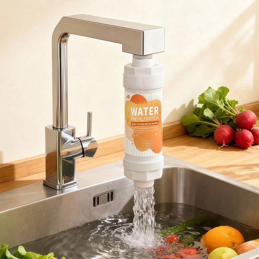 Faucet Filter Sediment Filter Tap Water Home Anti-Splash Pressure Booster Extender Water Purifier Home Decor Kitchen Bathroom Water Purification Equipment Faucet Water Purifier Kitchen Faucet Filter Nozzle - Faucet Filter - View 1