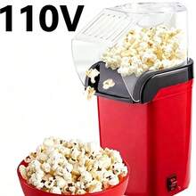 110V/220V Pipoqueira Elétrica de Ar Quente, Máquina para Fazer Pipoca Sem Óleo, Modelo Compacto, Operação Simples, Ideal para Uso Doméstico, Reuniões e Noites de Cinema - Visão 13