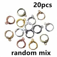20pcs 14x12mm Thick French Earring Hooks Wire Clips Bronze Gold Silver Color DIY Jewelry Making Findings Accessories - Earring Hooks - View 9