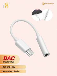 D8 USB Type C 轉 3.5mm 母耳機插孔轉接頭，數位解碼 USB C 轉 Aux 音訊轉換器，90 度彎曲便攜式耳機轉接頭，相容 iPhone 17/16/16 Pro/16 Pro Max/16e/15/15 Pro/15 Pro Max/14/13/12 Pro Max、Galaxy S24/S23/S23+/S22/S21 Ultra、Pro 2024/2023、Pixel 8/7、Pro、Nova、1+12，即插即用 TPE 立體聲音訊轉接頭 - 彩色 - 查看 14