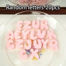20pcs-Q Versi Manik Huruf Akrilik Lubang Besar Manik Huruf DIY Rantai Ponsel Wanita Gantungan Kunci Aksesoris Dekoratif Manik-manik - Huruf-huruf Inggris acak versi Q - View 9