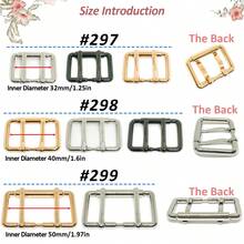 SinHo Double Prong Buckle Replacement, 2pcs Zinc Alloy Buckle, High-Quality Metal Strap Hardware, Ideal For Bags & Belts, Leathercraft Accessory - Multicolor - View 3