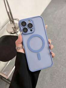 Matte Translucent Magnetic Phone Case Compatible With IPhone 16 Pro Max 17 Pro Max 18 Pro Max With Privacy Screen Protector, Full Camera Protection, Compatible With IPhone 18 17 16 16 E 15 14 Plus 13 12 Mini 11, Matte Translucent Phone Case - Far Peak Blue - View 6