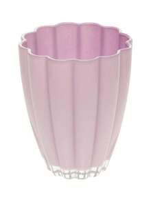 Decorative Glass Large Vase 17cm, Pink Purple Lilac Lavender, Modern Flower Succulent Pot For Windowsill Desk Shelf Table Home Decor - Vase Bloom - View 13