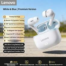Lenovo EA269 Earbud Nirkabel Bluetooth 5.4, Peredam Kebisingan Panggilan, Tahan Keringat IPX5, Latensi Audio Mode Gaming yang Dioptimalkan, Kontrol Sentuh, Cocok untuk Olahraga dan Gaming Sehari-hari - View 12