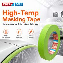 Băng keo giấy che sơn Tesa màu xanh chịu nhiệt, bán chạy, dùng cho vẽ nghệ thuật, DIY thủ công trang trí nhà cửa, trong nhà và ngoài trời - Tròn - Xem 3