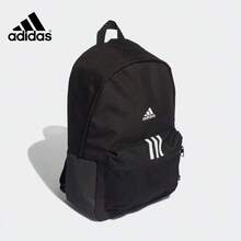 Adidas CLSC BOS3S BP Sport Casual Logo Print Zipper Closure Polyester Backpack Rucksack Men's Black H34804 - Black - View 2