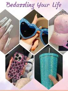 35,000pcs Resin Jelly Rhinestone Set, 48 Colors 3mm Flat Back Rhinestones With Tools, DIY Handmade Craft Gift Nail Art Nail Decoration All-In-One Sparkling Rhinestone Set - Multicolor - View 5