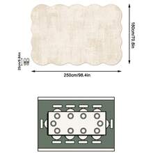 1 Buah Karpet Area Lembut Bergaya Minimalis Modern Estetika Prancis Warna Krem, Bahan Kasmir Imitasi, Cocok untuk Kamar Mandi, Dapur, Pintu Masuk, Lorong, Samping Tempat Tidur, Ruang Tamu, Kamar Tidur, Dapat Dicuci dengan Mesin Sepanjang Musim, Ukuran Besar Asimetris, Dekorasi Rumah - MultiWarna - View 14