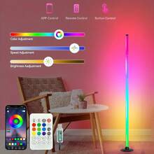 2pcs RGB LED Floor Corner Lights, APP Remote Control, Music Sync, Color Changing & Dimmable, Suitable For Computer Gaming Setup And Room Decor, Halloween And Christmas Gifts! - Floor Mood Light - View 14
