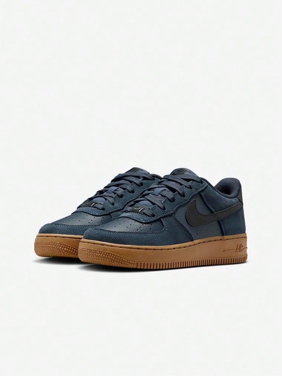 Nike Women's AIR FORCE 1 LV8 2 Casual Lightweight Skate Shoes HV4760-400 - Navy Blue - View 1