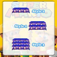 asmodee Multi-Sized Mario-Themed Plastic Tablecloths, Oil-Resistant And Easy To Clean. Ideal For Holiday, Birthday Themed Party And Banquet Table Decorations. - Multicolor - View 5