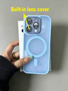 Matte Translucent Magnetic Phone Case Compatible With IPhone 16 Pro Max 17 Pro Max 18 Pro Max With Privacy Screen Protector, Full Camera Protection, Compatible With IPhone 18 17 16 16 E 15 14 Plus 13 12 Mini 11, Matte Translucent Phone Case - Far Peak Blue - View 5
