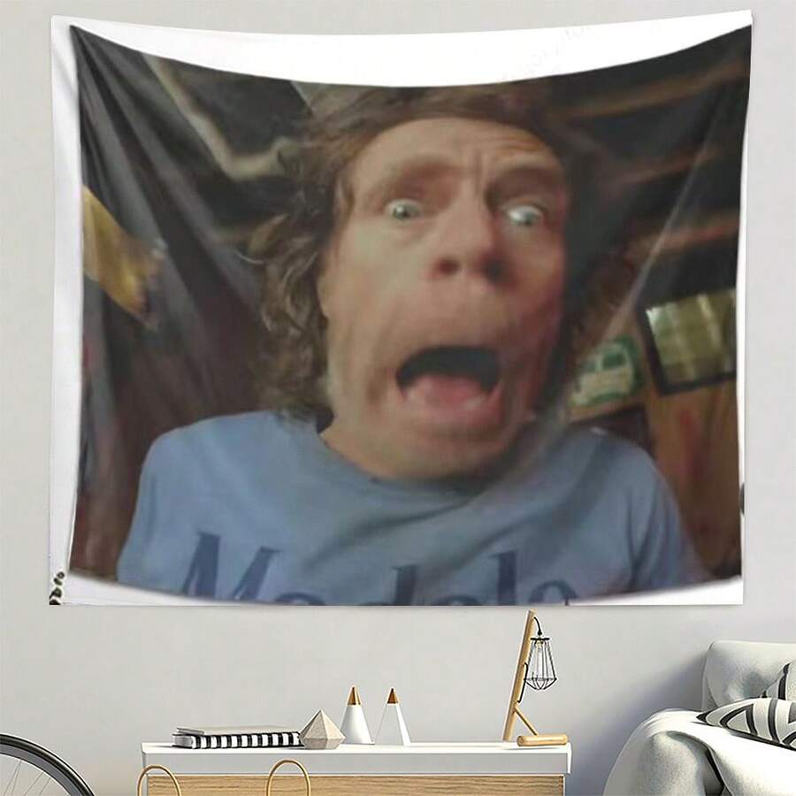 1pc Frank Gallagher Pop Art Tapestry - Soft Fabric Wall Decor With Iconic TV Show Character, Large Horizontal Size Suitable For Living Room And Bedroom Party Decoration - Perfect Gift For Fans And Pop Culture Home Decor - Multicolor - View 1