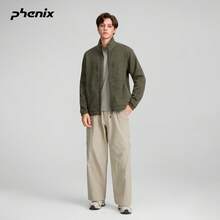+Phenix Phoenix Outdoor Stand Collar Jacket Unisex 2025FW Spring/Autumn Thickened Windproof Loose Fit Outerwear - Dark Army Green - View 3