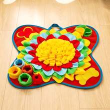 1pc Colorful Flower Pet Snuffle Mat, Consumes Pet Energy, Relieves Anxiety, Enhances Olfactory Sensitivity, Satisfies Pet Exploration Needs, Extends Feeding Time, Suitable For Indoor Pets - Multicolor - View 14