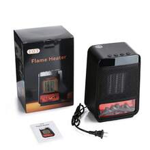 Hailicare 1000W Portable Desktop Electric Heater Fan, 2 Heat Settings, 4 Timer Settings, PTC Ceramic Heating, Indoor Small Space Heater, Suitable For Bedroom And Office, Compact Design, Ideal For Winter Use - Black - View 13