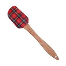 Custom Text Logo Silicone Scraper With Wooden Handle, Cream Spatula, Christmas Scraper, Butter Stirring Knife, Baking Scraper, Christmas Series Silicone Scraper, Kitchen Baking Cream Spatula, Dessert Cake Scraper, Baking Tools - Multicolor - View 14