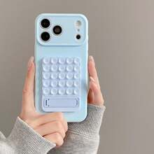 Order And Follow Store To Get Free Lanyard Phone Case, Keyboard Stress Relief Suction Cup With Built-In Stand Full Coverage Liquid Silicone Phone Protective Case + Lanyard Phone Case / Compatible With Apple 18PROMAX/18PRO/17PROMAX/16promax/15promax/14promax/13promax/12promax/11promax/ Compatible With Xiaomi/Honor/ - Baby Blue - View 1