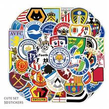 FIFA 50pcs Football Club Badge Stickers, Colorful Football Badge Style Stickers, Suitable For Scrapbooking And DIY Decoration - Multicolor - View 7