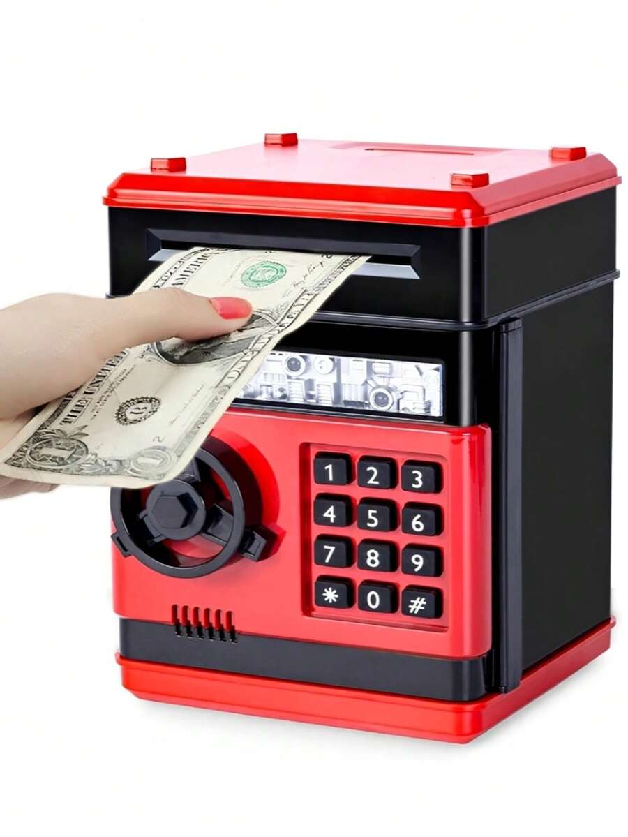 Salvadanella elettronica ATM per monete e contanti, scatola portamonete mini ATM per risparmio, giocattolo regalo per bambini e bambine dai 3 ai 12 anni, 3 4 5 6 7 8 9 10 11 12 anni - Multicolore - Visualizzare 1