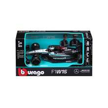 Burago Formula 1 Mercedes-F1 窗盒模型車,12.5cm,黑色與銀色 - 彩色 - 查看 13