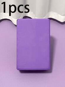 1pc High Density EVA Yoga Block, Suitable For Pilates And Stretching Exercises, Suitable For Home Gym And Training, Made Of Durable Foam; Suitable For Body Shaping, Leg Press, Yoga; Yoga Stretching Band Can Be Used As An Exercise Aid Tool - Multicolor - View 11
