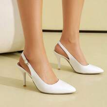 Women Heeled Sandals - White - View 3