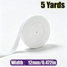 RoYishi 5 Yards Elastic Bands For Sewing, 10-50mm Wide Elastic Fabric Band Springy Stretch Knitting Elastic - 5 Yards - View 21