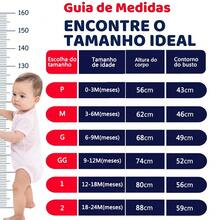 Kit Bebê 2 Macacões Longos para Menino e Menina, Roupa Infantil Confortável em Algodão, Macacão para Recém-Nascido de 0 a 9 Meses - Azul - Visão 3