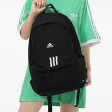 Adidas CLSC BOS3S BP Sport Casual Logo Print Zipper Closure Polyester Backpack Rucksack Men's Black H34804 - Black - View 5