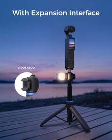 TELESIN Mini 快速開啟自拍棒三腳架,適用於 Osmo Action 6 5 Pro 4 3 Nano Pocket 4 3,鋁合金支架三腳架,適用於 HERO 13 12 Black Luna Ultra X5 X4 Xtra Edge - 查看 12