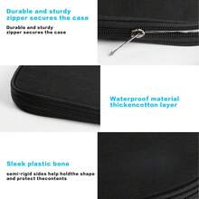 Portable Cable Storage Bag For Electronic Accessories, Black, USB Cable Organizer For Travel - View 4