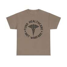 Fund Healthcare Not  Free  Stop The Genocide Stop Funding Genocide T-Shirt Gift - 黑色 - 查看 4