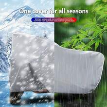 Motorcycle/Bicycle/Electric Scooter Cover - Waterproof, Dustproof, UV-Resistant And Snow-Resistant Cover, Black Motorcycle Accessory, All-Season Motorcycle/Bicycle Storage Protection Cover, Suitable For Most Small Motorcycles And Bicycles - Motorcycle Cover - View 5