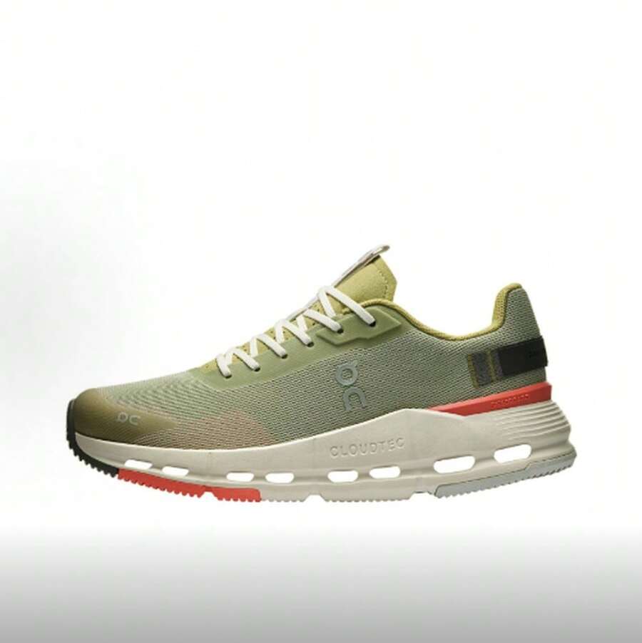 On Running Women Running Shoes - 鼠尾草綠橘紅 - 查看 1