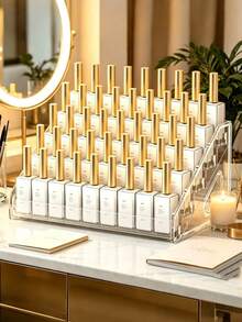 7/5/3 Tier Detachable Multi-Function Storage Rack, Can Hold Perfume, Cosmetics, Glasses, Nail Polish..Essential Oils, Nail Salon Tools And Accessories, Plastic Material, Large Capacity Design, Suitable For Use In Vacation Beach, Bathroom, Bedroom And Other Places. - Multicolor - View 1