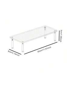 Transparent Acrylic Tiered Display Stand, Versatile Desktop Acrylic Organizer For Figurines, Blind Boxes, Perfumes, Cosmetics, Accessories - Multicolor - View 12